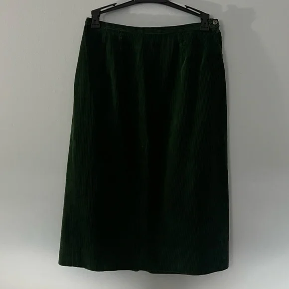 Vintage 60s/70s Mr. Lee California Separates forest green corduroy set - Picture 10 of 15